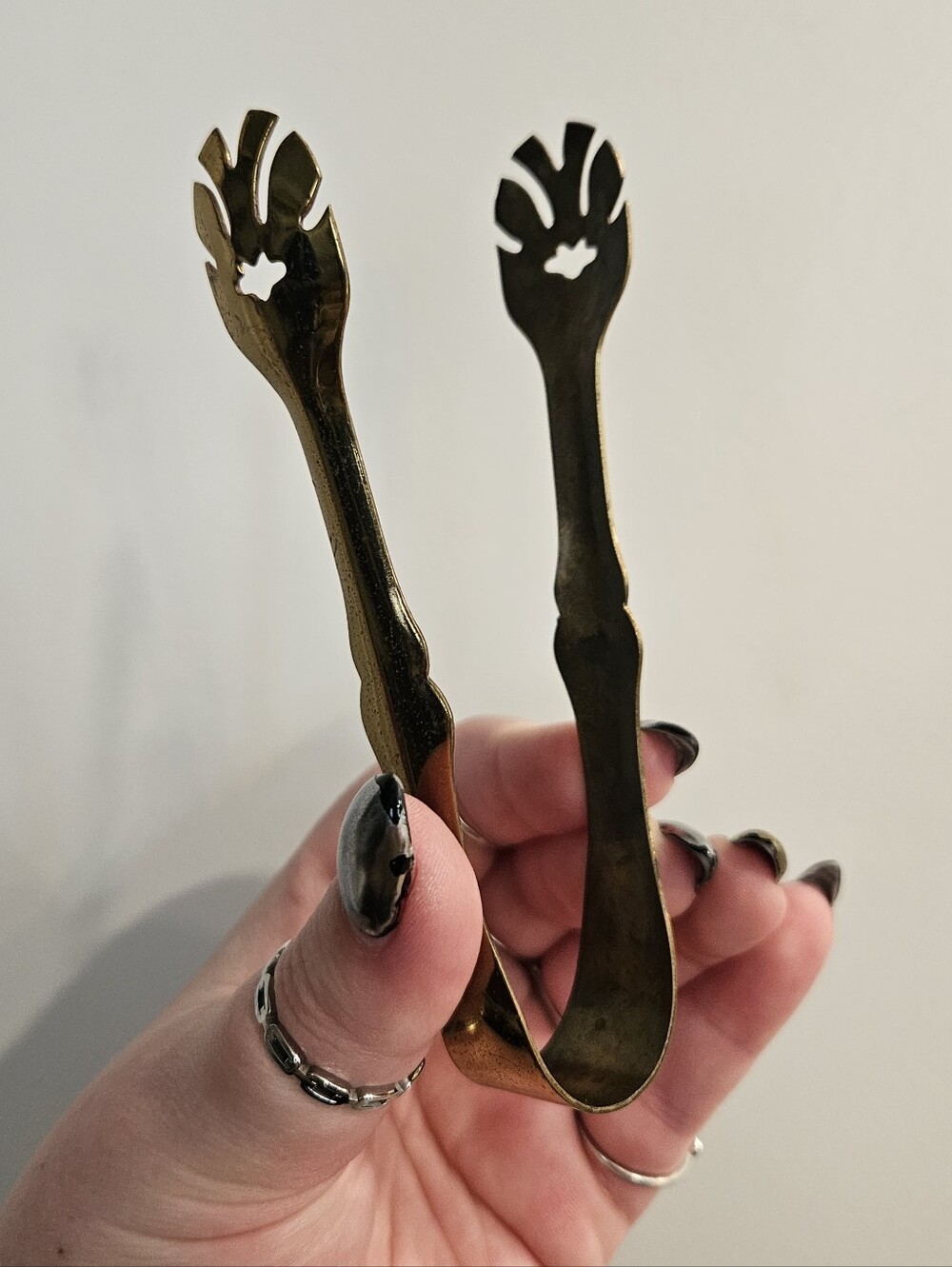 Small Brass Tongs - Picture 2 of 8